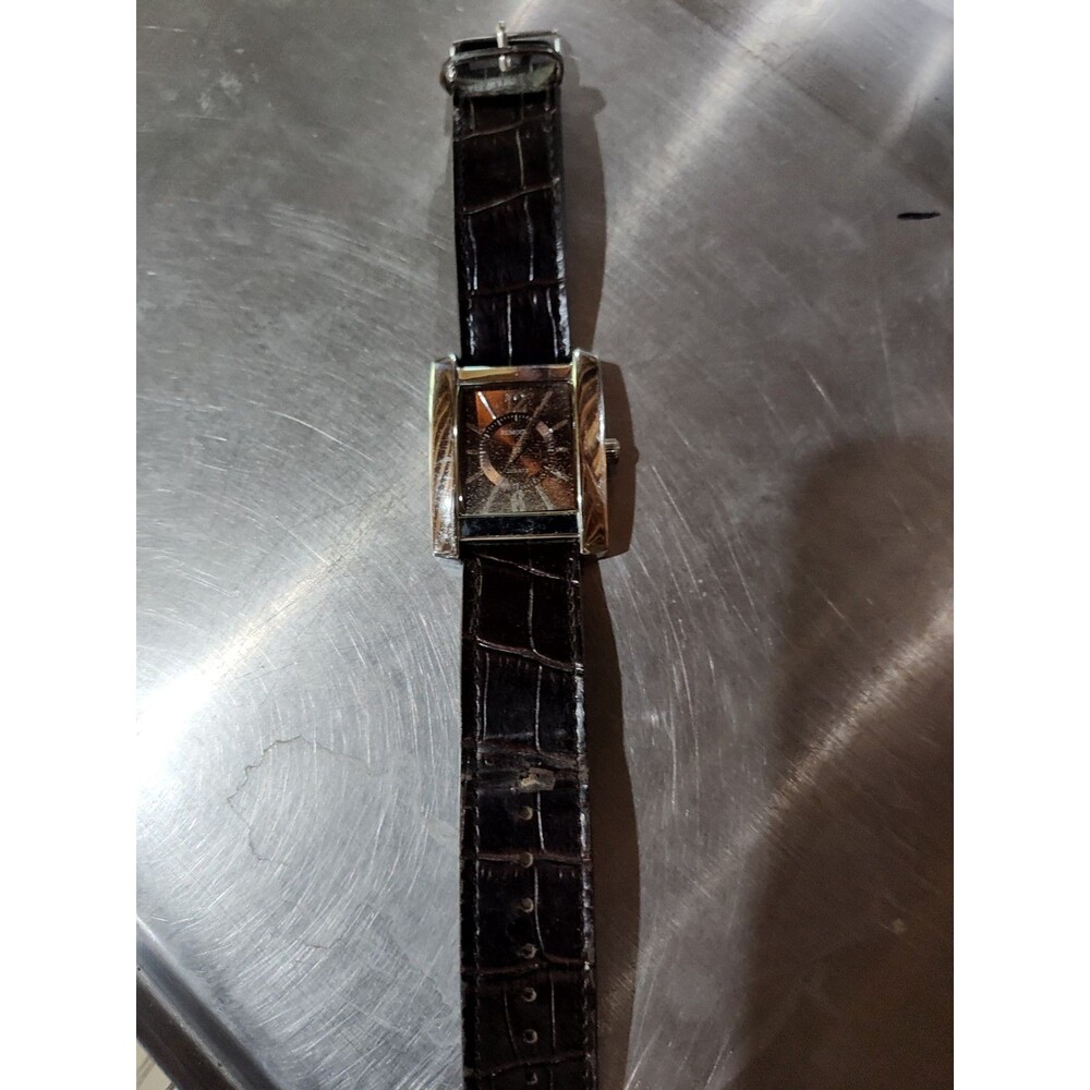 Rumors Watch 31728-107 Stainless Steel Quartz Brown Leather Band